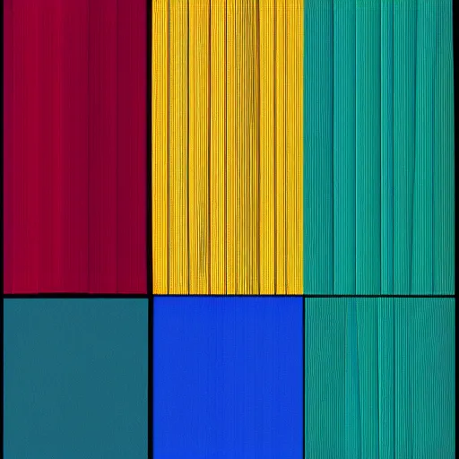 Image similar to Illustration. a series of vertical stripes in different colors. by Alan Moore distorted