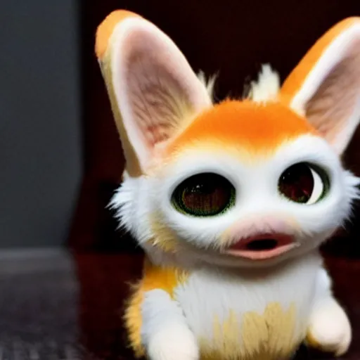 Image similar to uncanny corgi furby toy from a horrifying nightmare, junji ito, david lynch