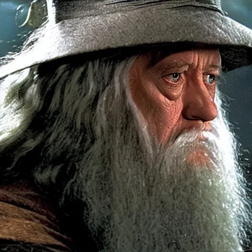 Image similar to A Still of Patrick McGoohan as Gandalf in The Lord of the Rings (2001)