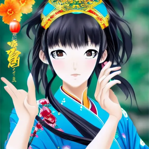 Prompt: beautiful chinese princess, anime style