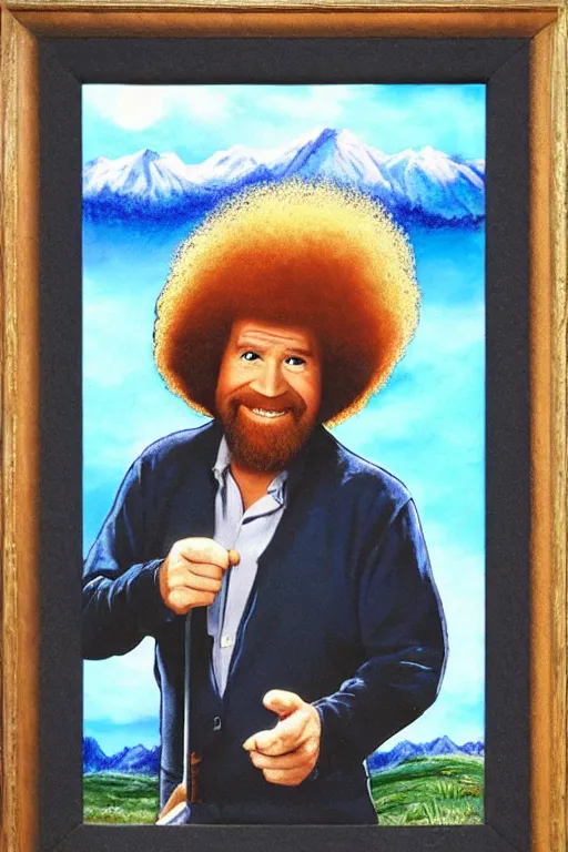 Image similar to bob ross painting