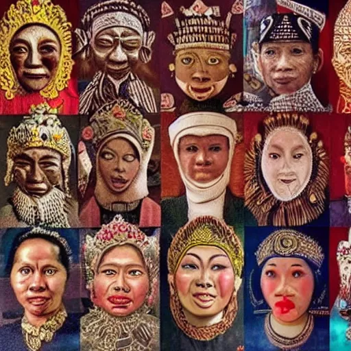 Image similar to indonesia history, perfect faces