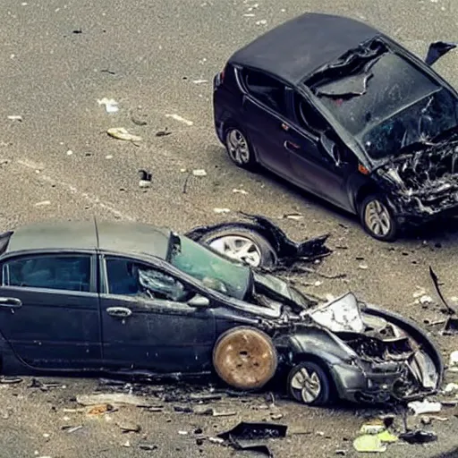 Image similar to car crash, 6 dead, ultra hd