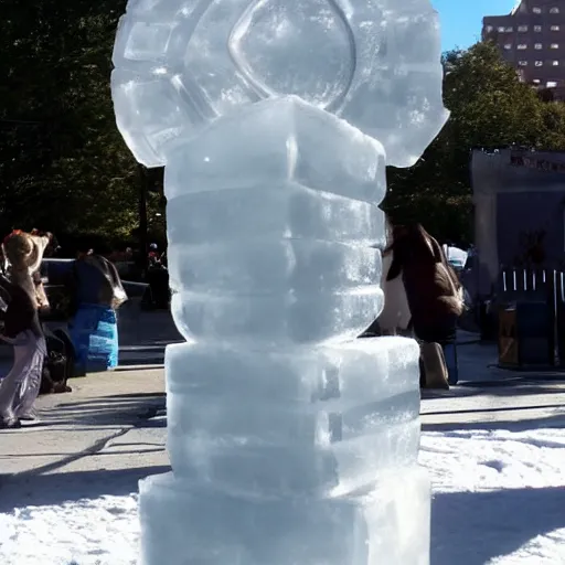 Image similar to ice sculpture of the by emma watson