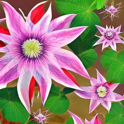 Image similar to clematis theme logo, clematis theme banner, clematis design, clematis in the deep sea, trending on artstation, warm light, lovely and cute, fantasy art, 8 k resolution