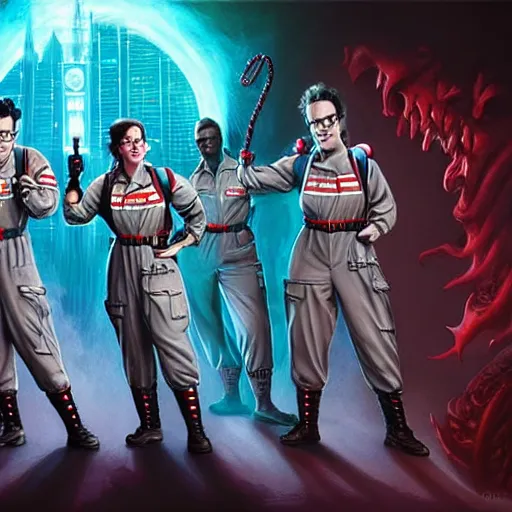Image similar to ghostbusters : afterlife, highly detailed, d & d, fantasy, hyper detailed, digital painting, trending on artstation, apollo, concept art, sharp focus, illustration, art by artgerm and magali villeneuve and greg rutkowski and michael whelan, cryengine, 8 k realistic atmospheric lighting, frostbite 3 engine, w 1 0 2 4