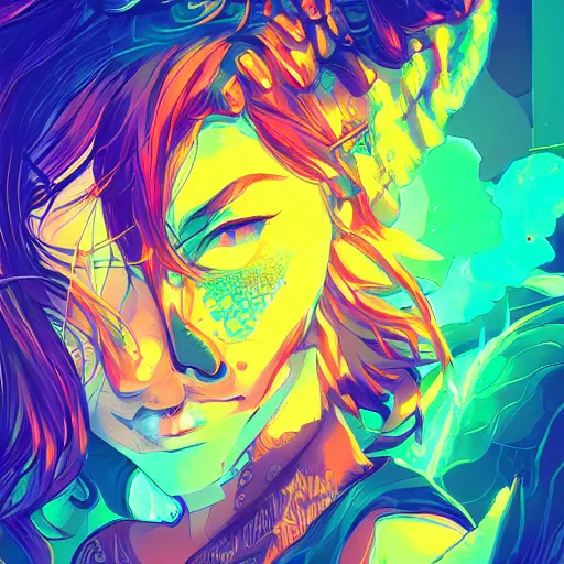 Image similar to skill magic deepdream radiating a glowing aura stuff loot legends stylized digital illustration video game icon artstation lois van baarle, ilya kuvshinov, rossdraws,