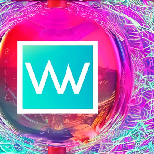 Image similar to a and w vaporwave logo, colorful, digital art, cosmic, 3 d high definition, trending on art station, photorealistic, high resolution, 8 k, octane, hyper detailed, insane details, intricate, elite, ornate, elegant trend, highly detailed and intricate, sharp focus, photography, unreal engine