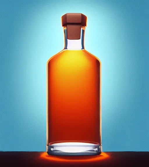 Image similar to face icon stylized minimalist bottle!! ben stiller whiskey!, loftis, cory behance hd by jesper ejsing, by rhads, makoto shinkai and lois van baarle, ilya kuvshinov, rossdraws global illumination