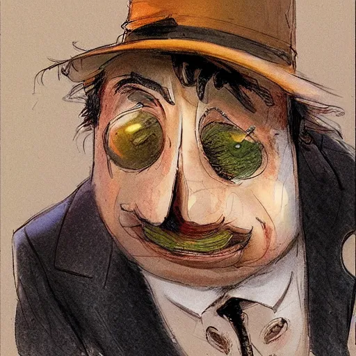 Image similar to the drunk french baron by peter de seve