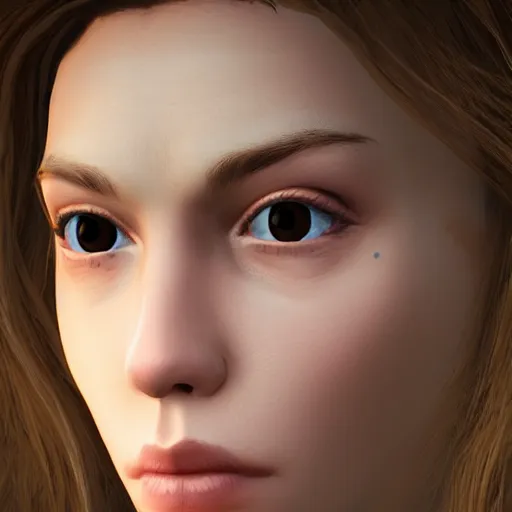 Prompt: close - up face of a heroine in a game by illusion soft