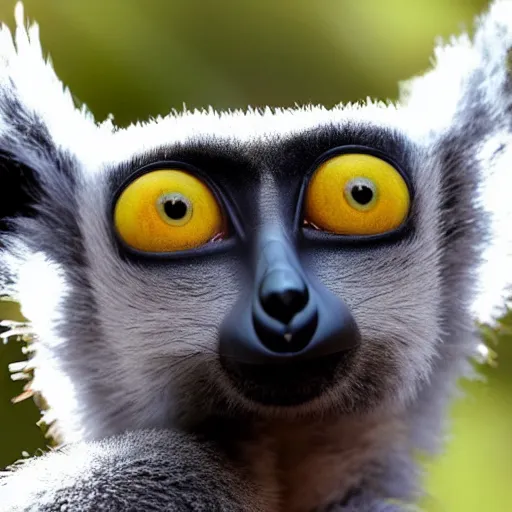 Image similar to ugly lemur with giant ayes teletubbies