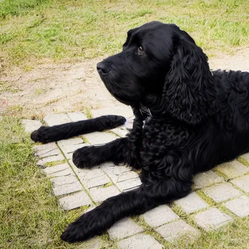 Image similar to black sprocker working as an architect