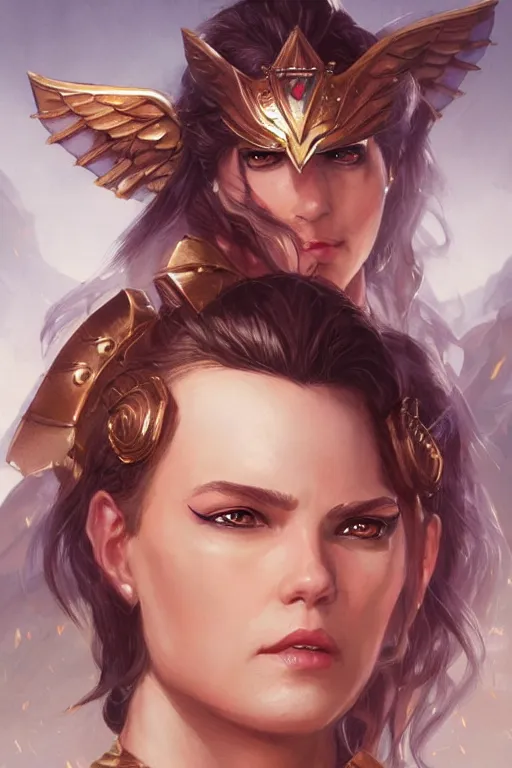 Image similar to amazon valkyrie athena, d & d, fantasy, portrait, highly detailed, headshot, digital painting, trending on artstation, concept art, sharp focus, illustration, art by artgerm and greg rutkowski and magali villeneuve