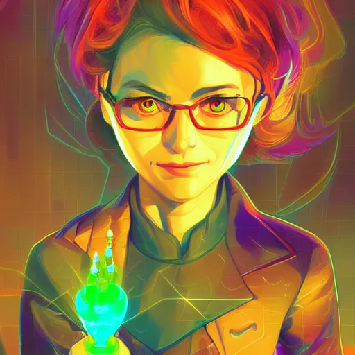 Image similar to skill magic geek inside matrix deepdream radiating a glowing aura stuff loot legends stylized digital illustration video game icon artstation lois van baarle, ilya kuvshinov, rossdraws,