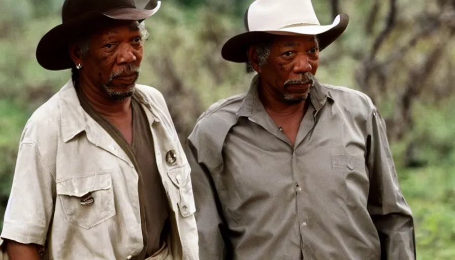 Image similar to morgan freeman as walker texas ranger