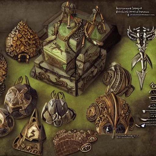 Image similar to lots of septims, treasure, in style of the elder scrolls, ultra detailed, precious, gorgeous