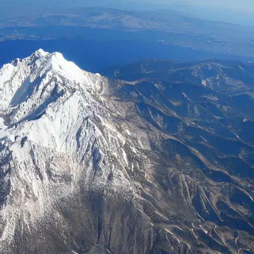 Image similar to mount olympus seen from above, google maps, greek mythology, real