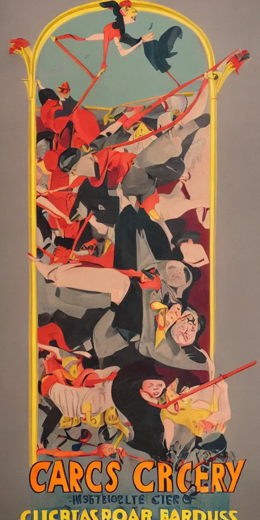 Image similar to 1930s circus poster