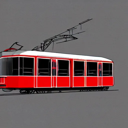 Prompt: soviet style tram repurposed as a spaceship, sketch