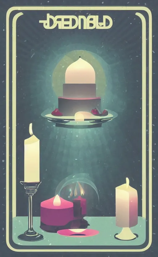 Image similar to illustration with a set of beautiful scented candles, close - up photo in cozy interior, candle lighting, shadow play, light refraction, mirror, glowing, pinterest, an art deco painting by tom whalen, trending on behance, art deco, digital illustration, storybook illustration, grainy texture, flat shading, vector art, airbrush, pastel, watercolor, poster