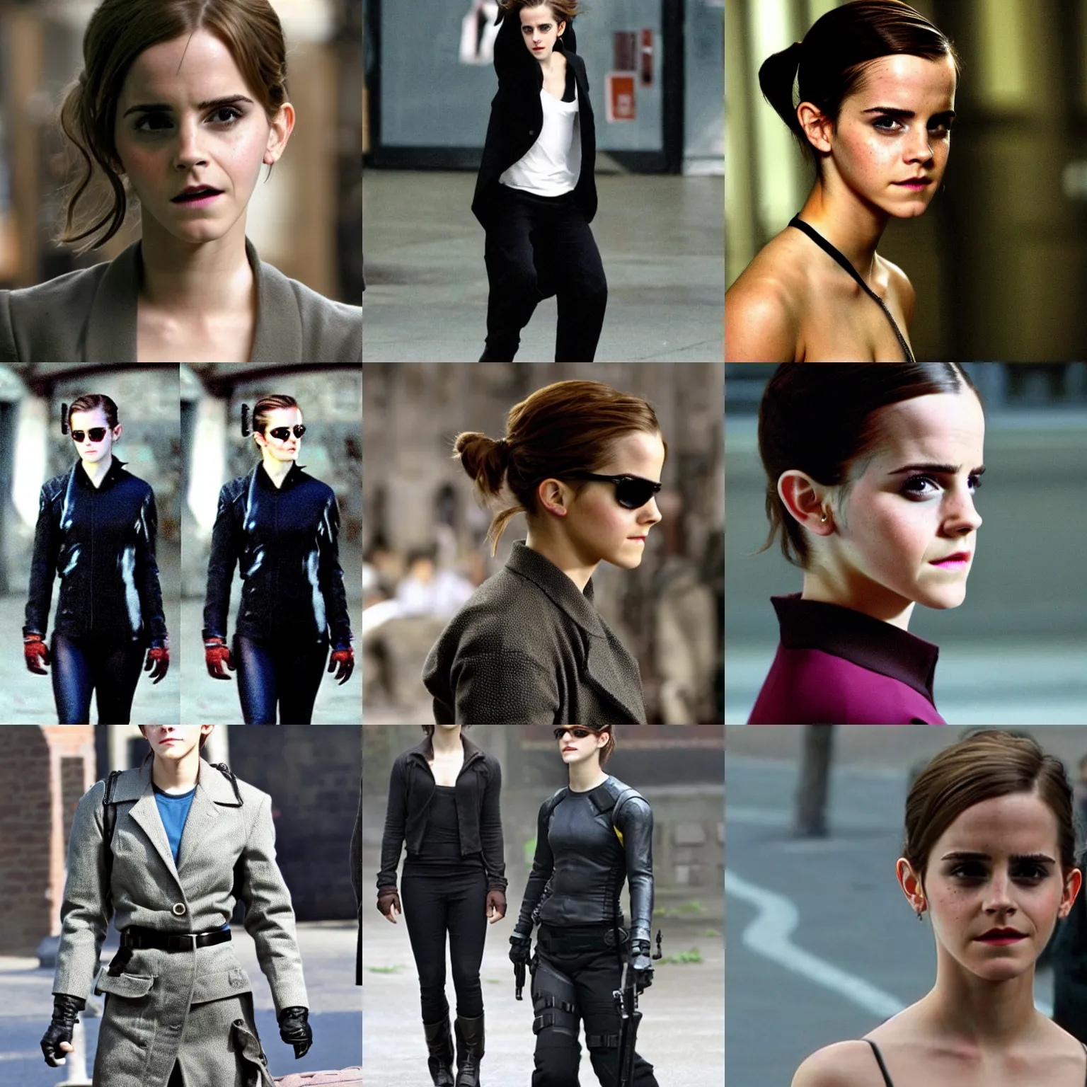 Prompt: emma watson in the matrix