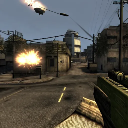 Image similar to ingame screenshot of modern warfare 2