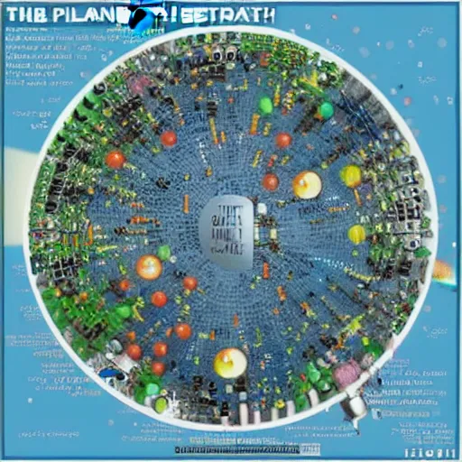 Image similar to the planet earth as an electronic motherboard