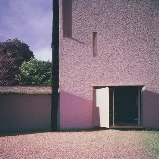 Image similar to House designed by Francis Bacon. Photographed with Leica Summilux-M 24 mm lens, ISO 100, f/8, Portra 400
