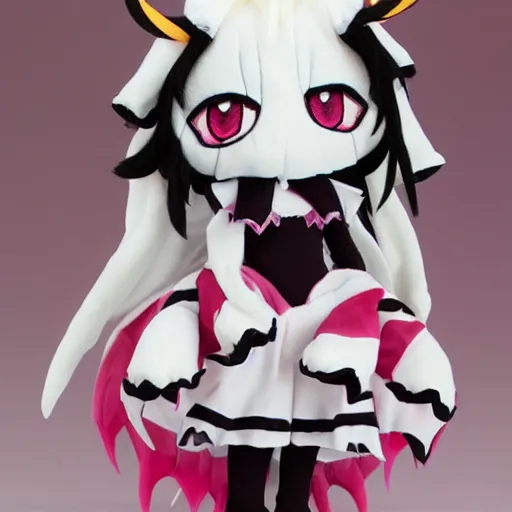 Prompt: cute fumo plush of a creature of the underworld, chibi demon girl