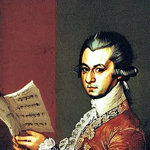 Image similar to mozart commits arson