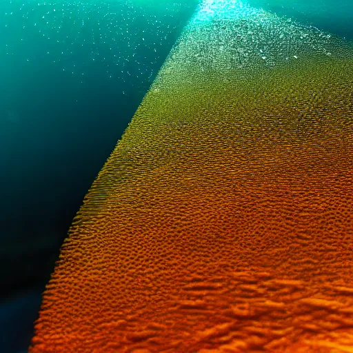 Prompt: water droplet inside the ocean, 4k underwater shot