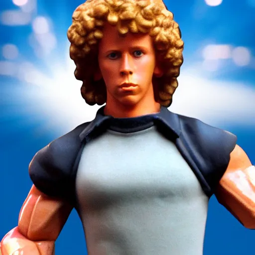 Image similar to napoleon dynamite with the body of arnold schwarzenegger, 8 k, ultra realistic, photorealistic, fine details