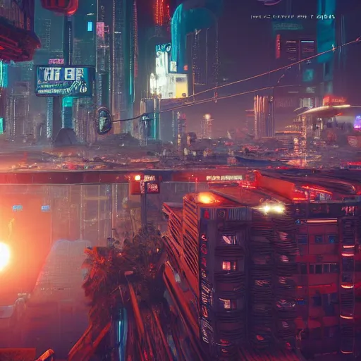 Prompt: Horton Hears a Who in Night City Cyberpunk 2077, 8k, highly detailed city background with flying cars, ultra realistic, octane, ue5