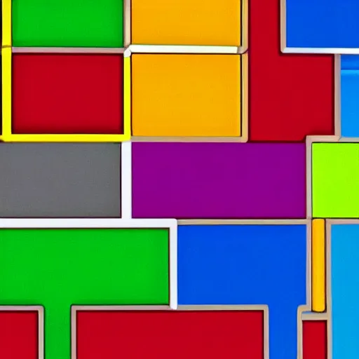 Prompt: a still from the live action Tetris movie