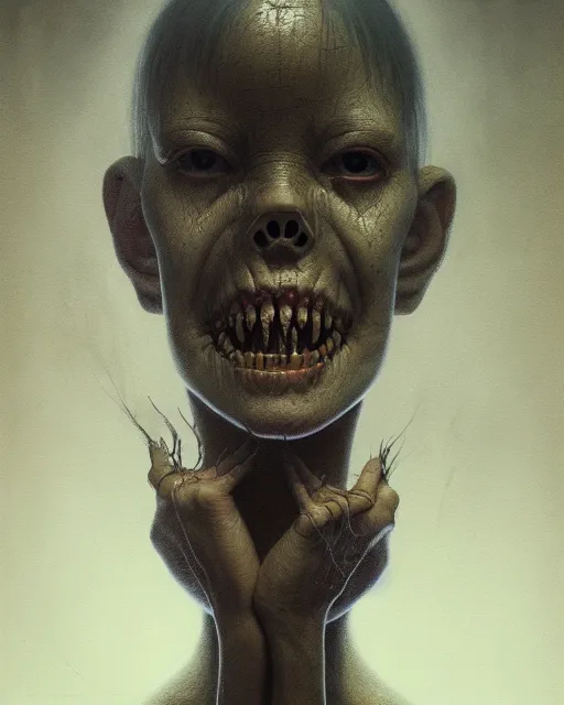 Prompt: schoolgirl grotesque, ultra detailed, ultra realistic, adventure time, studio lighting, by beksinski, alejandro jodorowsky, giger, greg rutkowski, carne griffith trending on artstation, deviantart, photorealism