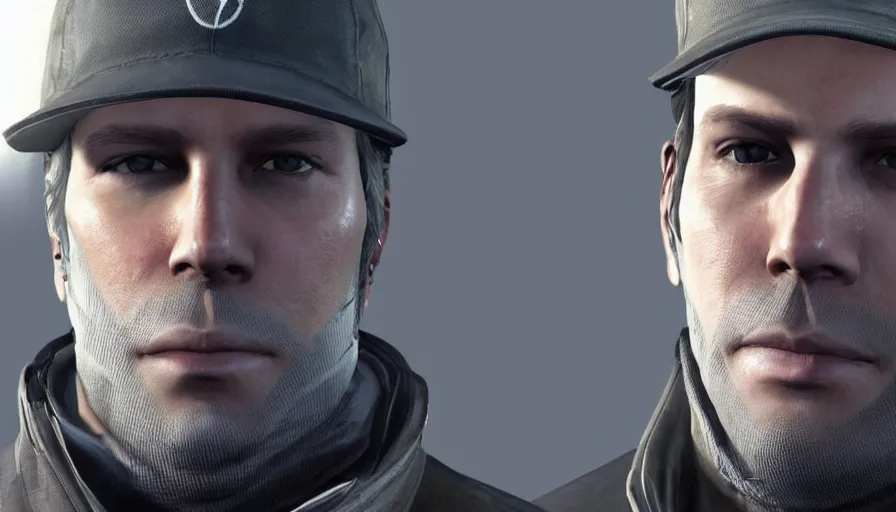 Prompt: watch dogs Aiden Pearce face