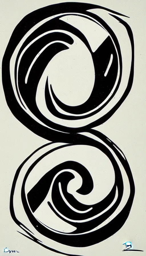 Image similar to Abstract representation of ying Yang concept, by ED roth