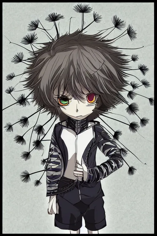 Prompt: dandelion male anime character, symmetrical, highly detailed, digital art, sharp focus, trending on masterclassstation