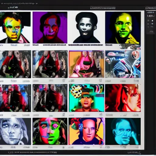 Prompt: ai machine creating images of pop culture