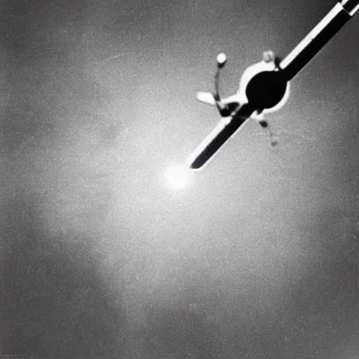 Prompt: electron microscope image of an atom shooting a gun