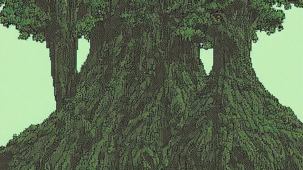 Image similar to forest tree flat 2 d art moebius pixelated