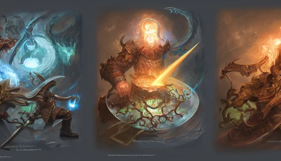 Image similar to the two complementary forces that make up all aspects and phenomena of life, by D&D Concept Artists