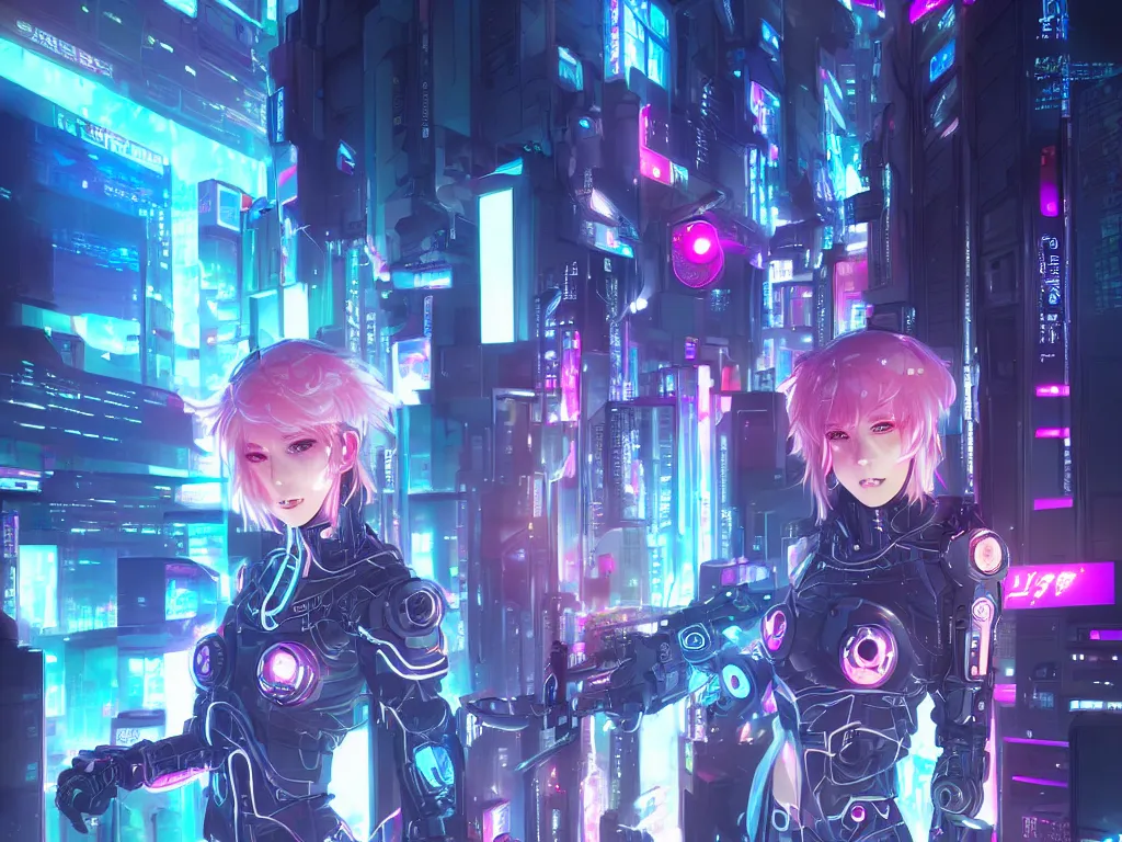 Image similar to portrait anime visual futuristic female cyber police, on cyberpunk neon light tokyo rooftop, ssci - fi and fantasy, intricate and very beautiful, human structure, concept art, sharp focus, anime by rossdraws and magali villeneuve and liya nikorov and luxearte, frostine engine