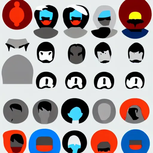 Image similar to face icon vector minimalist 3 do interactive multiplayer by artstation loftis cory fanart