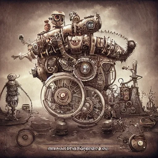 Image similar to machinarium art, steampunk style, fantasy style, super high detail, super high quality, talented artist, trending on artstation