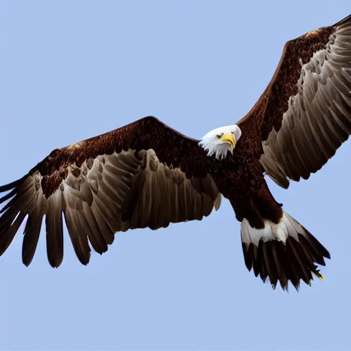 Image similar to eagle flying over a forest