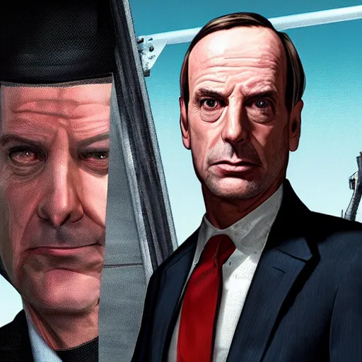 Image similar to Howard Hamlin from Better Call Saul as a GTA character portrait, Grand Theft Auto, GTA cover art