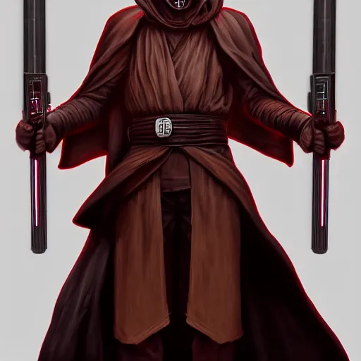 Image similar to a sith lord, trending on artstation, very realistic