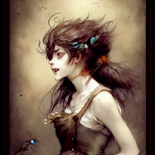 Prompt: ( ( ( ( ( cute vamire girl. muted colors. ) ) ) ) ) by jean - baptiste monge!!!!!!!!!!!!!!!!!!!!!!!!!!! high resolution